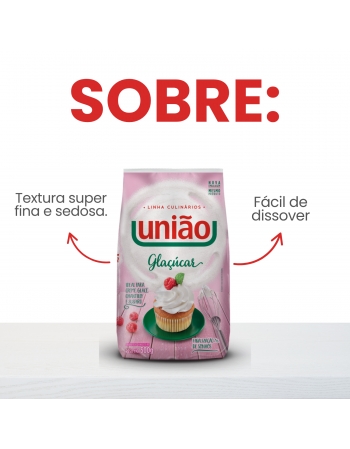 Açúcar de Confeiteiro Glaçúcar 500gr União