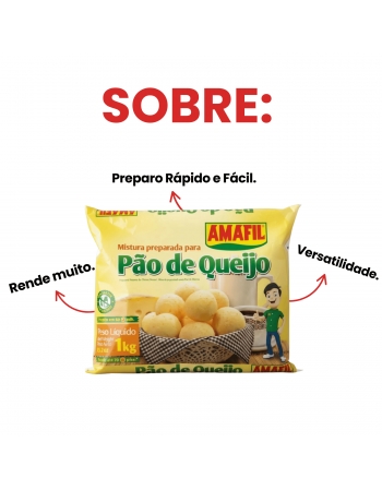Mistura p/ Pão de Queijo 1kg - Amafil