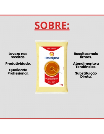 Leite Condensado Bag 5kg - Piracanjuba