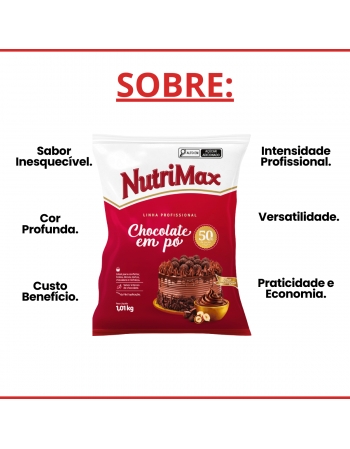 Chocolate em Pó 50% Cacau Nutrimax1,01kg