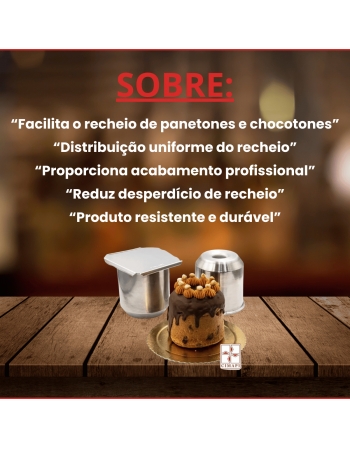 Assadeira Bolo/Panetone Redondo Recheia Fácil