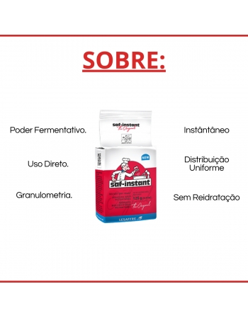 Fermento Biológico Seco Instantâneo Saf 125grs