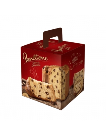Embalagem Caixa Para Panetone Gotas de Chocolate 500g com 50 unidades