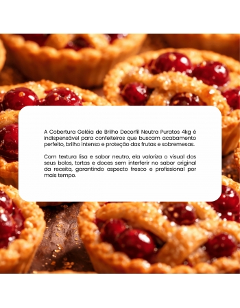 Cobertura Geléia de Brilho Decorfil Neutro 4kg Puratos