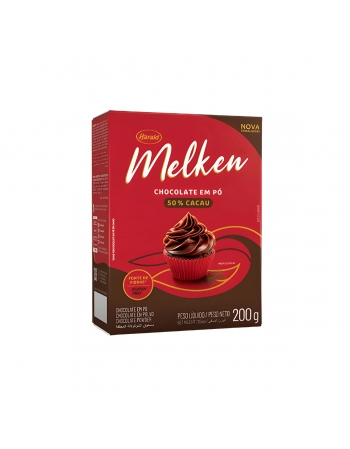 Chocolate em Pó Melken 50% Cacau Harald 200gr