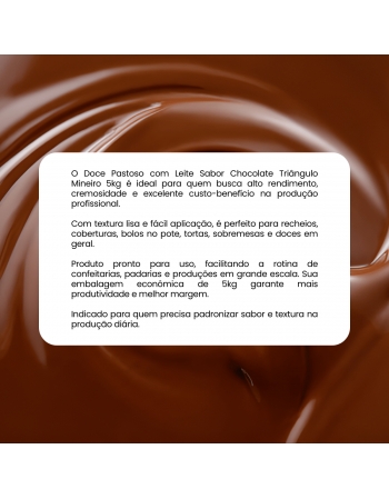 Doce Pastoso com Leite e Chocolate 5kg Triângulo Mineiro