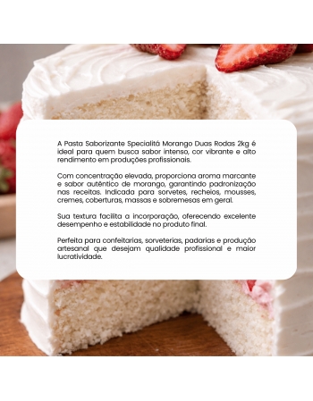Pasta Saborizante Morango 2kg Specialitá