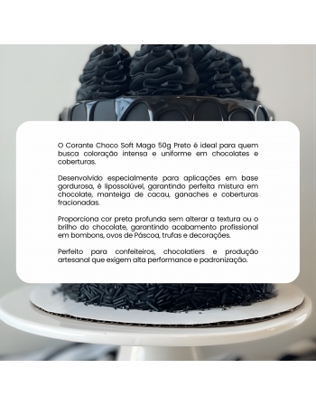 Corante Choco Soft Mago Preto 50g