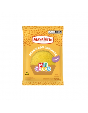 Granulado Crocante Amarelo 500g Mavalério