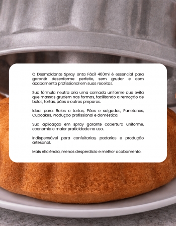 Desmoldante Spray Unta Fácil 400ml