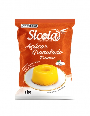 Açúcar Granulado Branco 1kg Sicola