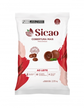 Cobertura Gotas Sicao Chocolate Ao Leite 2,05kg