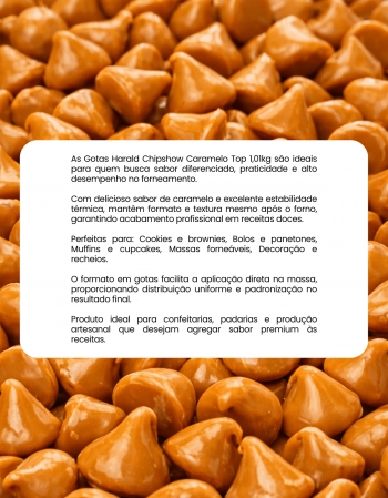 Gotas Harald Chipshow 1,01kg Caramelo Top