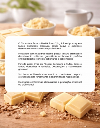 Chocolate Branco Nestlé Barra 2,1kg