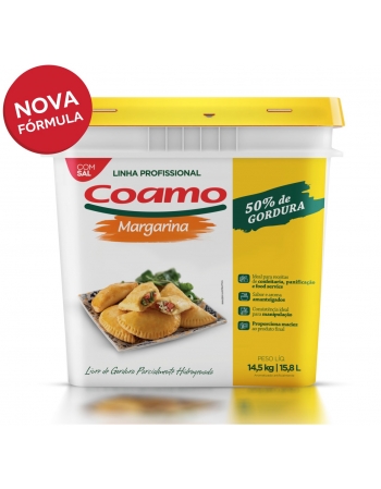 Margarina 50% Lipídios Com Sal 14,5kg - Coamo