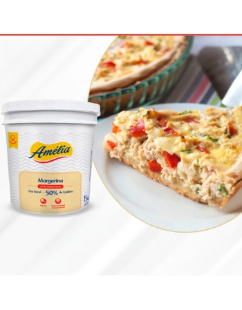 Margarina Amélia 15kg 50% Lipídios Vigor