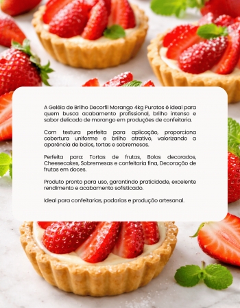 Geléia De Brilho Morango Decorfil 4kg Puratos