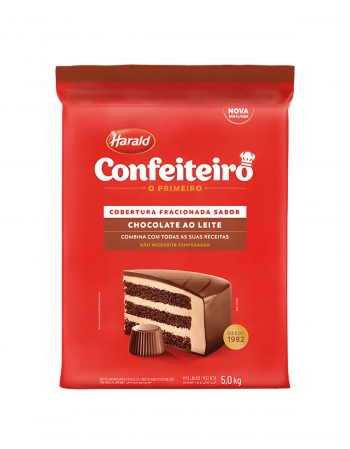 Chocolate Fracionado Ao Leite 5kg Harald Confeiteiro