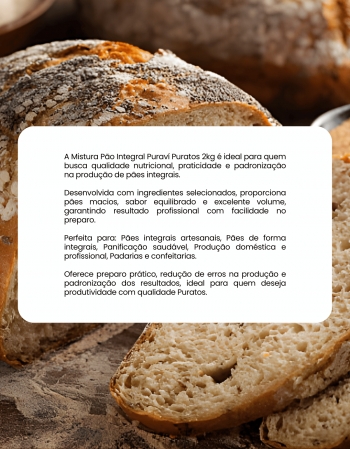 Mistura Pão Integral Puraví Puratos 2kg