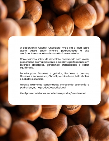 Saborizante Algemix Chocolate Avelã 1kg