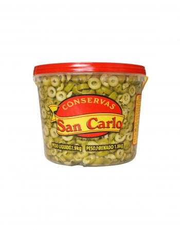 Azeitona Verde Fatiada San Carlo 1,8kg