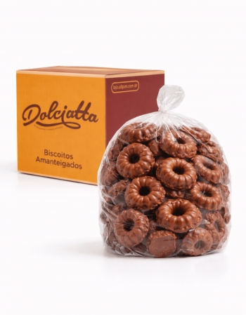 Bolachinha Amanteigada Petit Four Ouro Preto Dolciatta 2kg
