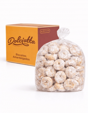 Bolachinha Amanteigada Petit Four Enrolada Coco Dolciatta 1,5kg
