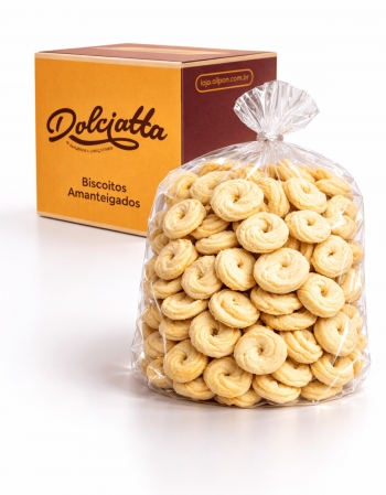 Bolachinha Amanteigada Petit Four Rosca Nata Dolciatta 2kg
