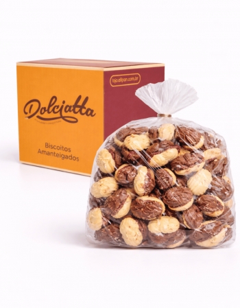 Bolachinha Amanteigada Petit Four Amor Perfeito Dolciatta 2kg