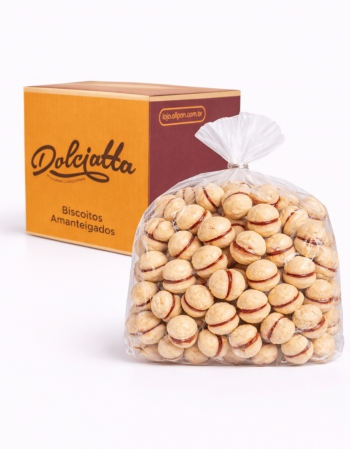Bolachinha Amanteigada Petit Four Beijo de Freira Dolciatta 2kg