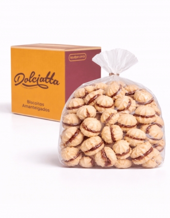 Bolachinha Amanteigada Petit Four Casadinho Doce Leite Dolciatta 2kg