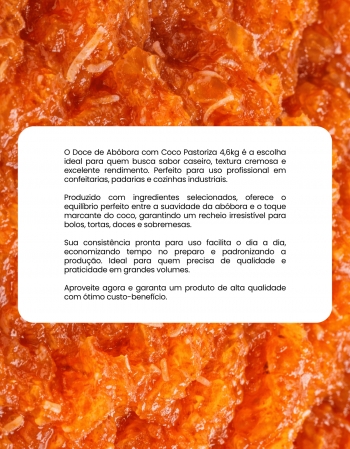 Doce de Abóbora com Coco Pastoriza 4,6kg