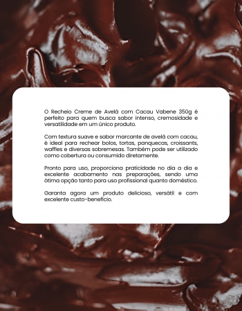 Creme de Avelã com Cacau Vabene 350g