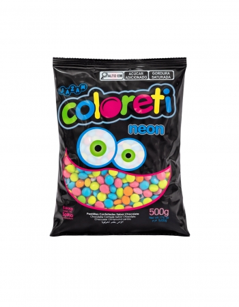 Coloreti Neon Jazam 500g Confeito Colorido