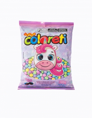 Coloreti Unicórnio Misto 300g Confeito Colorido