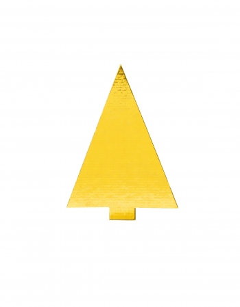 Porta Docinho Triangular Ouro 9cm 50 Unidades