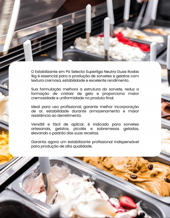 Estabilizante Selecta Superliga Neutra 1kg Duas Rodas