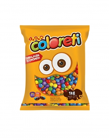 Pastilha Confeitada Coloreti 1kg Tradicional