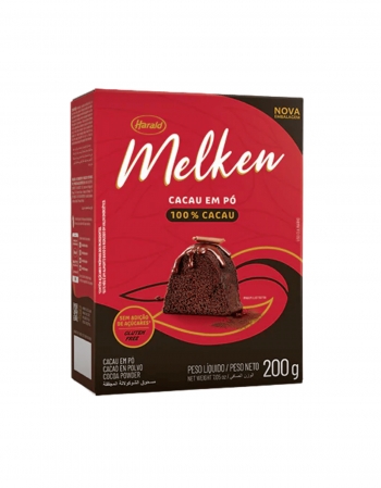 Cacau em Pó 100% Melken Harald 200g