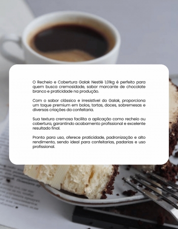 Recheio Cobertura Galak Nestlé 1,01kg