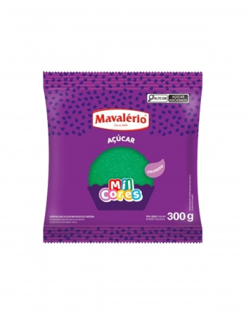 Açúcar Colorido Verde Mavalério 300g