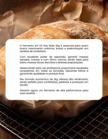Fermento em Pó Star Bake 2kg