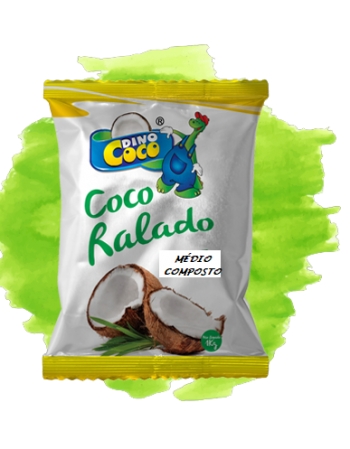 Coco Ralado Médio Composto 1kg - Dinococo