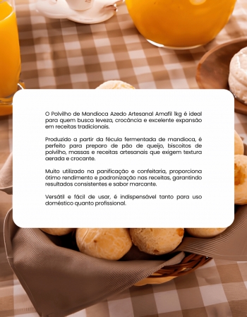 Polvilho Azedo de Mandioca Amafil 1kg