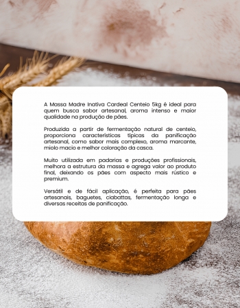 Massa Madre Inativa Cardeal Centeio 5kg