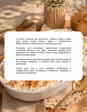 Farofa Crocante Amendoim Vabene 1,05kg