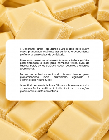 Cobertura Harald Top Branco 500g