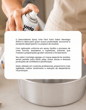 Desmoldante Spray Manteiga Farini 600ml