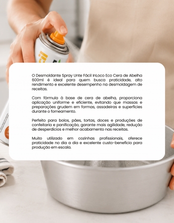 Desmoldante Spray InLoco Eco Cera de Abelha 600ml
