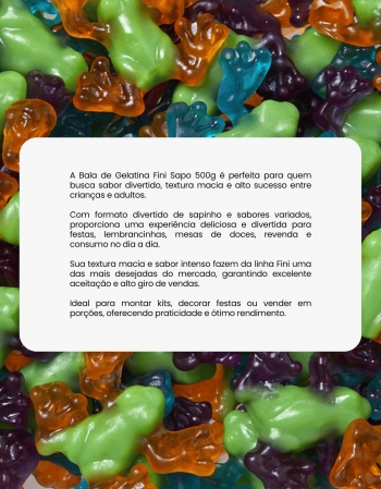 Fini Sapo 500g Bala de Gelatina